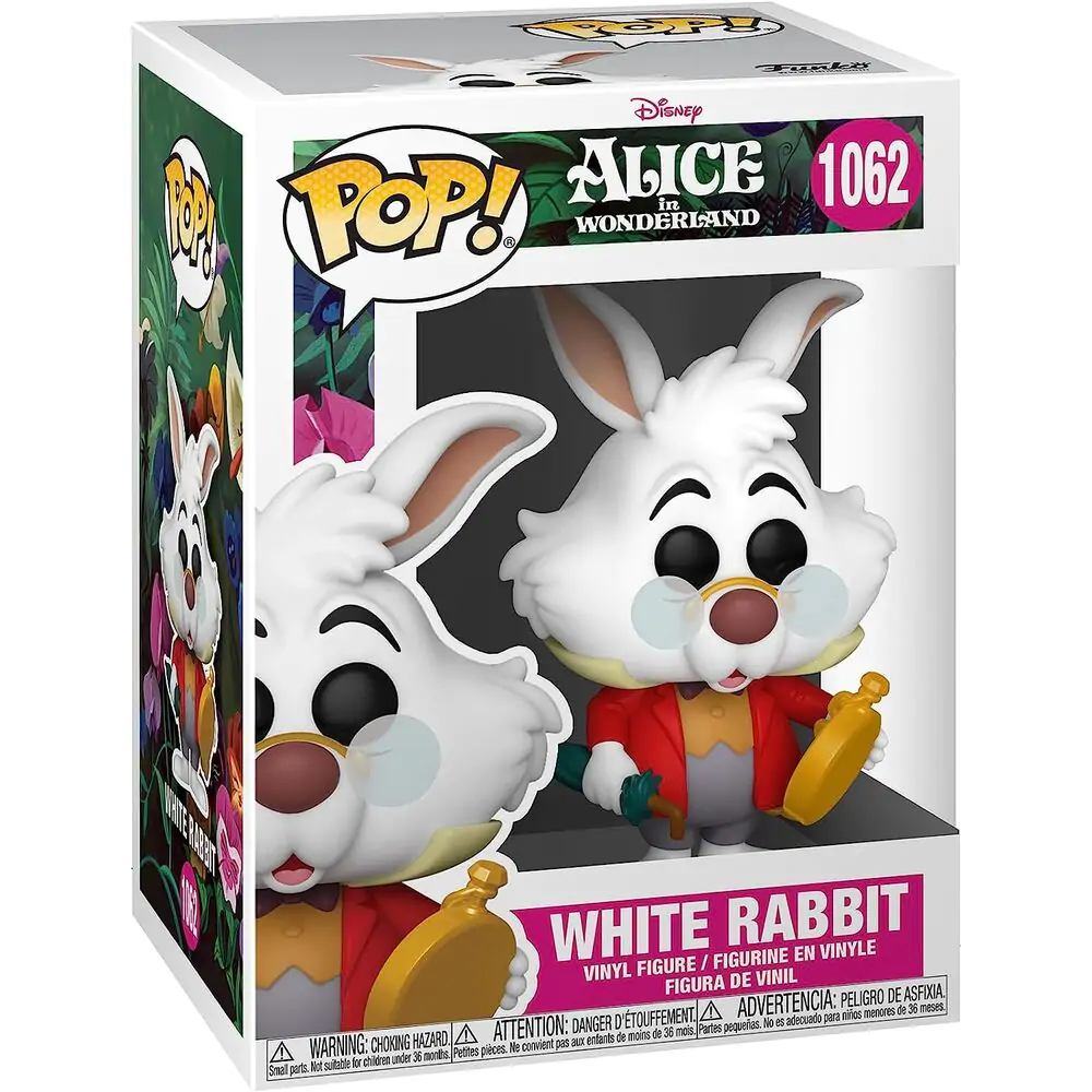 Alice in Wonderland POP! Disney Vinyl Figure White Rabbit w/Watch 9 cm termékfotó