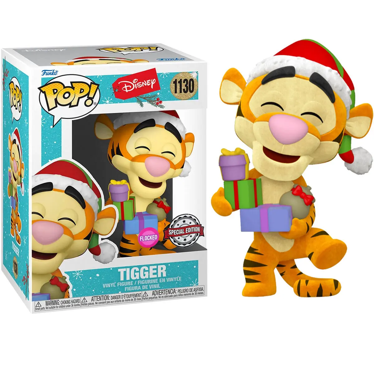 Winnie the Pooh POP! Disney Vinyl Figure Tigger (Flocked) 9 cm termékfotó