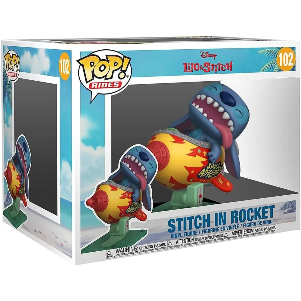 Funko POP figura Rides Super Deluxe Disney Lilo and Stitch - Stitch in Rocket termékfotó