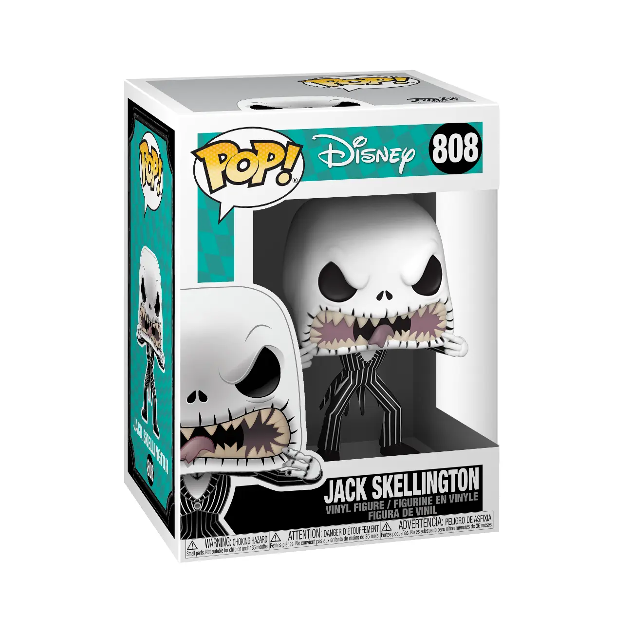 Nightmare before Christmas POP! Disney Vinyl Figur Jack (Scary Face) 9 cm termékfotó