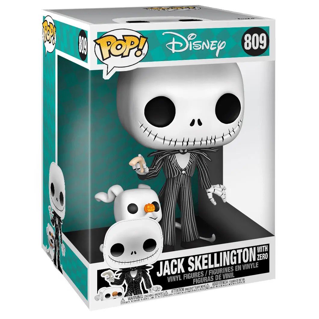 Funko POP figura Disney Nightmare Before Christmas Jack With Zero 25cm Exkluzív termékfotó