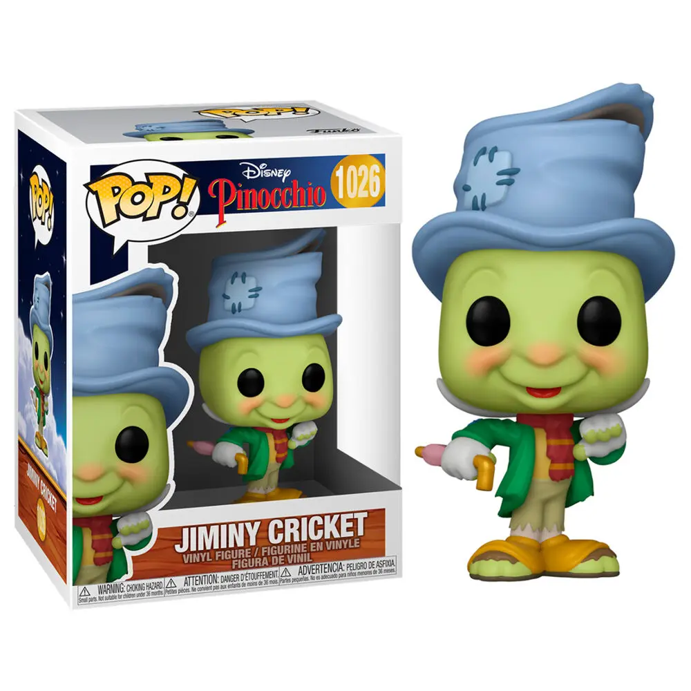 Pinocchio 80th Anniversary POP! Disney Vinyl Figure Street Jiminy 9 cm termékfotó