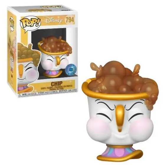 Beauty and the Beast POP! Disney Vinyl Figure Chip W/Bubbles 9 cm termékfotó