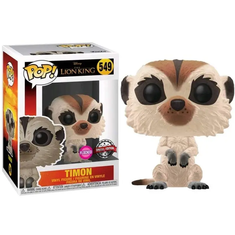 Funko POP figura Disney The Lion King Timon Flocked Exkluzív termékfotó