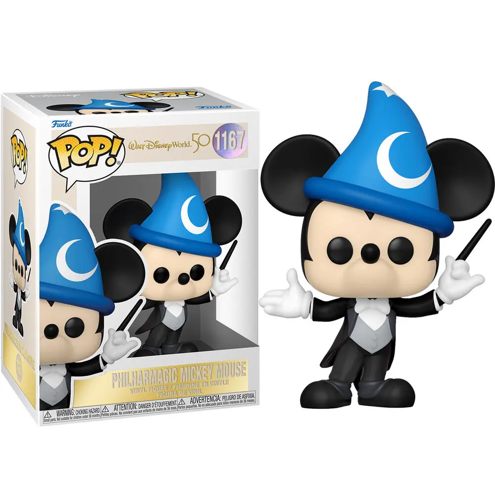 Walt Disney Word 50th Anniversary POP! Disney Vinyl Figure Philharmagic Mickey 9 cm termékfotó