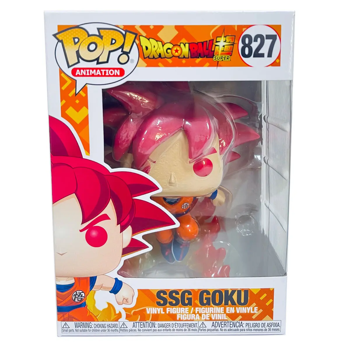 Funko POP figura Dragon Ball Super - Szuper Csillagharcos Isten Goku Exkluzív termékfotó
