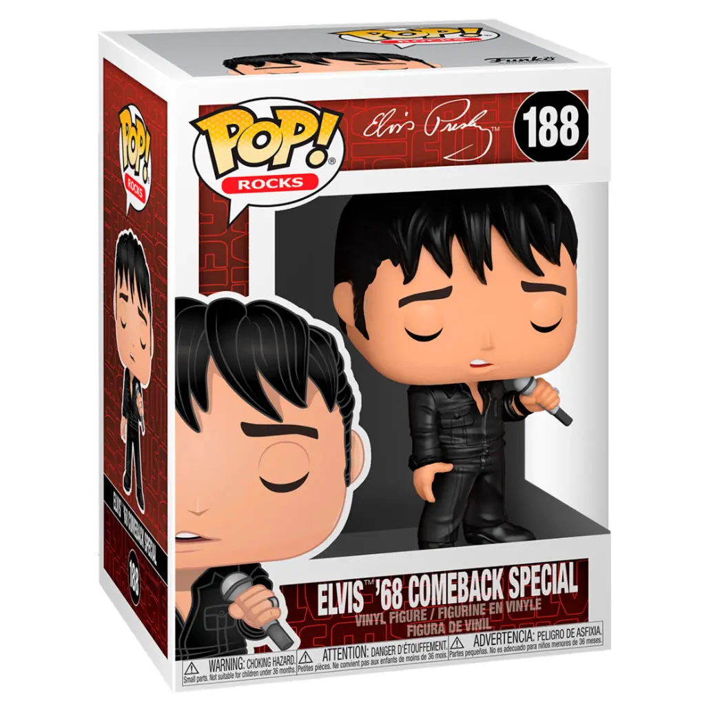 Funko POP figura Elvis Presley 68 Comeback Special termékfotó