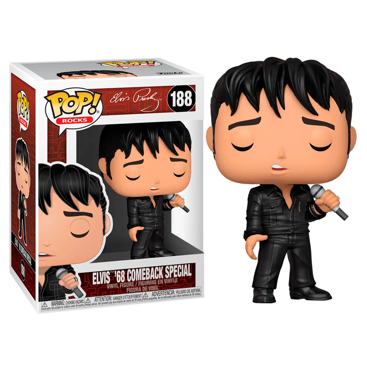 Funko POP figura Elvis Presley 68 Comeback Special termékfotó