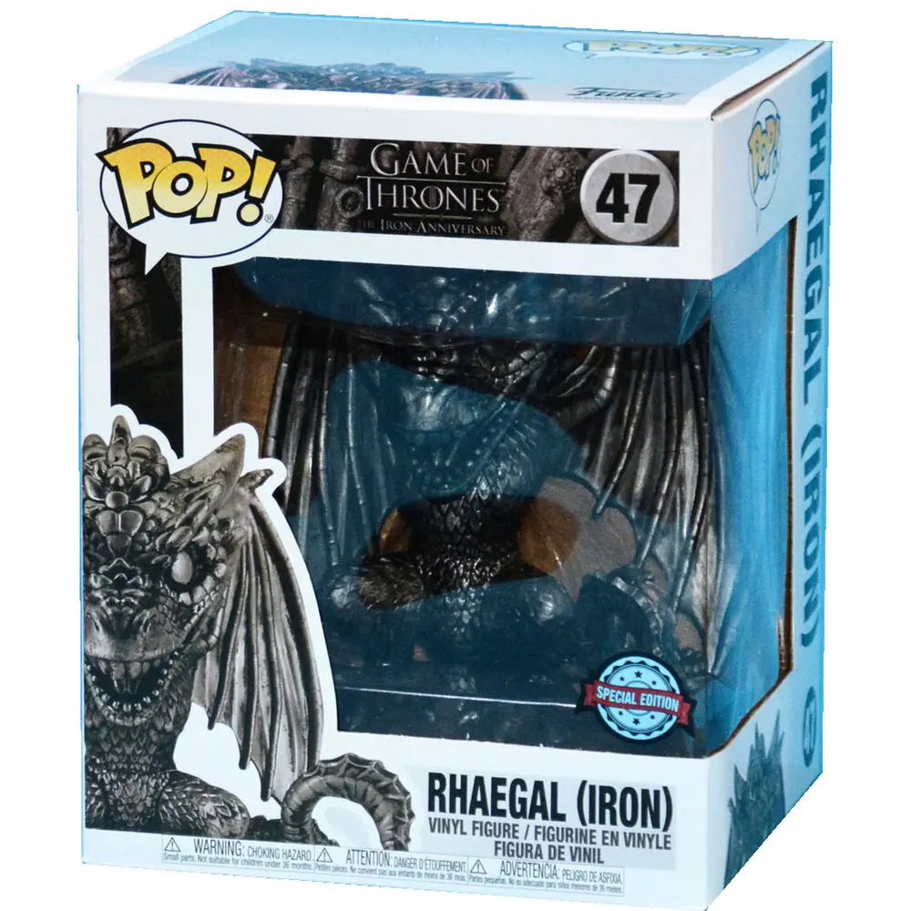 Funko POP figura Game of Thrones Rhaegal Iron Exkluzív termékfotó