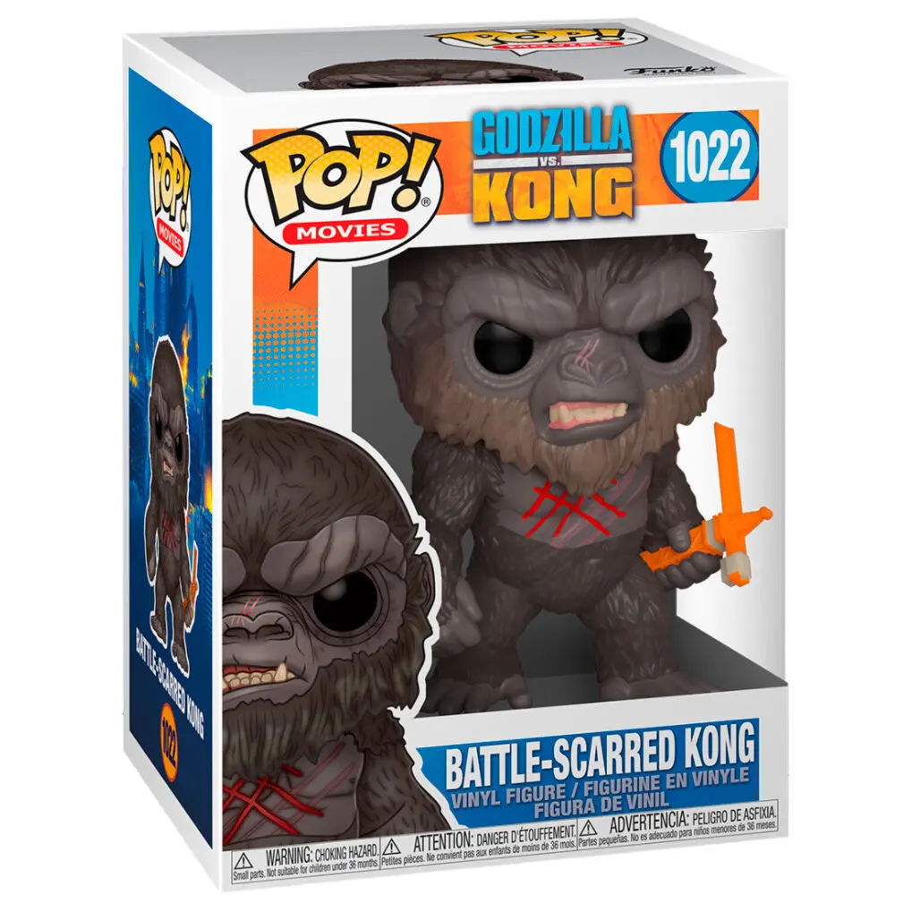 Godzilla Vs Kong POP! Movies Vinyl Figure Battle Worn Kong 9 cm termékfotó