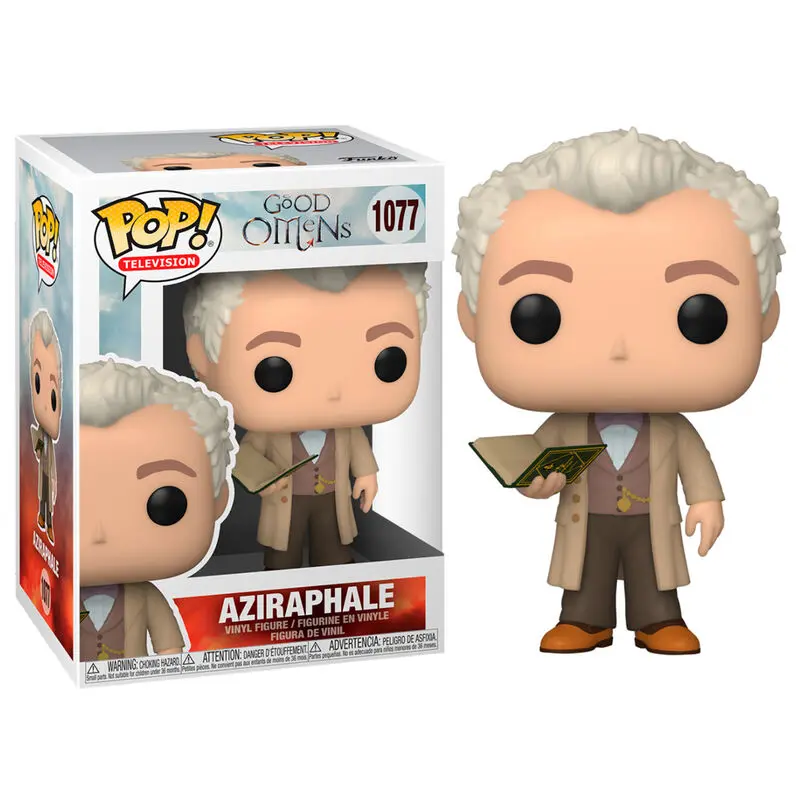 Funko POP figura Good Omens Aziraphale könyvvel termékfotó