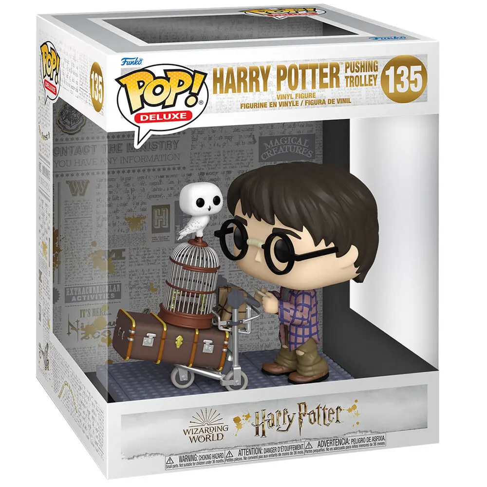 Harry Potter POP! Deluxe Vinyl Figure Harry Pushing Trolley 9 cm [DAMAGED PACKAGE] termékfotó