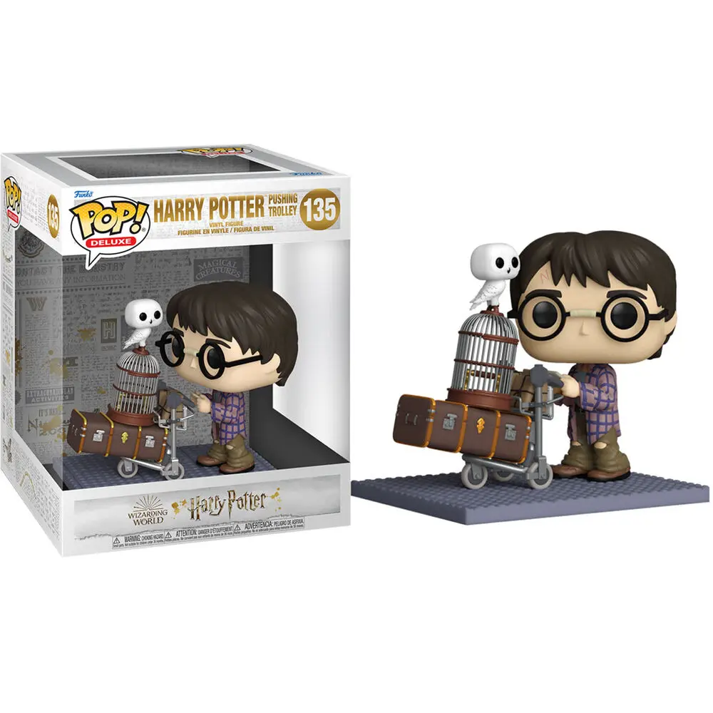 Harry Potter POP! Deluxe Vinyl Figure Harry Pushing Trolley 9 cm [DAMAGED PACKAGE] termékfotó