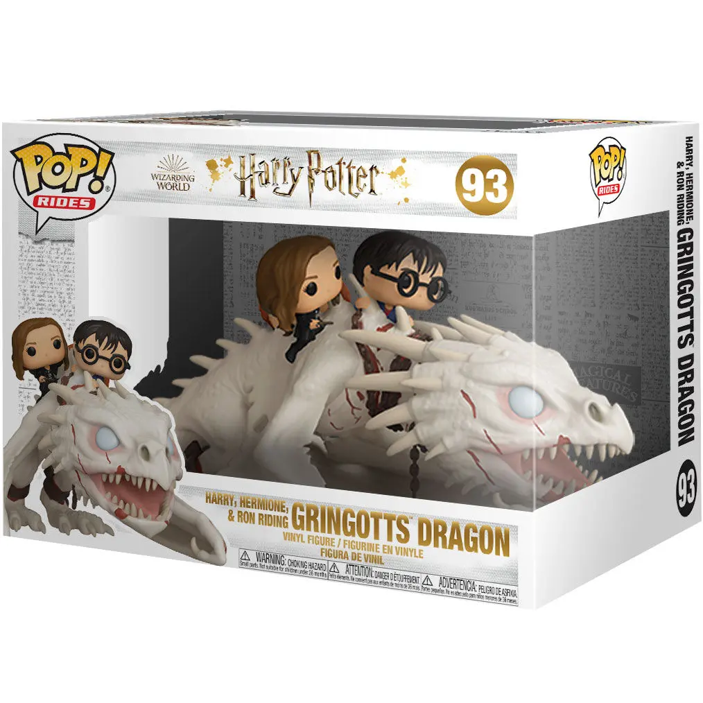 Funko POP figura Harry Potter Gringotts Dragon , Harry, Ron és Hermione termékfotó