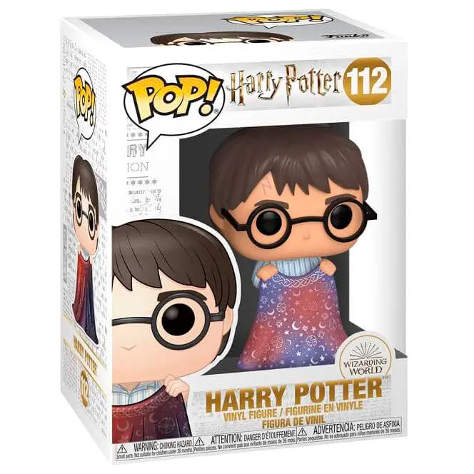 Harry Potter POP! Movies Vinyl Figure Harry w/Invisibility Cloak 9 cm termékfotó