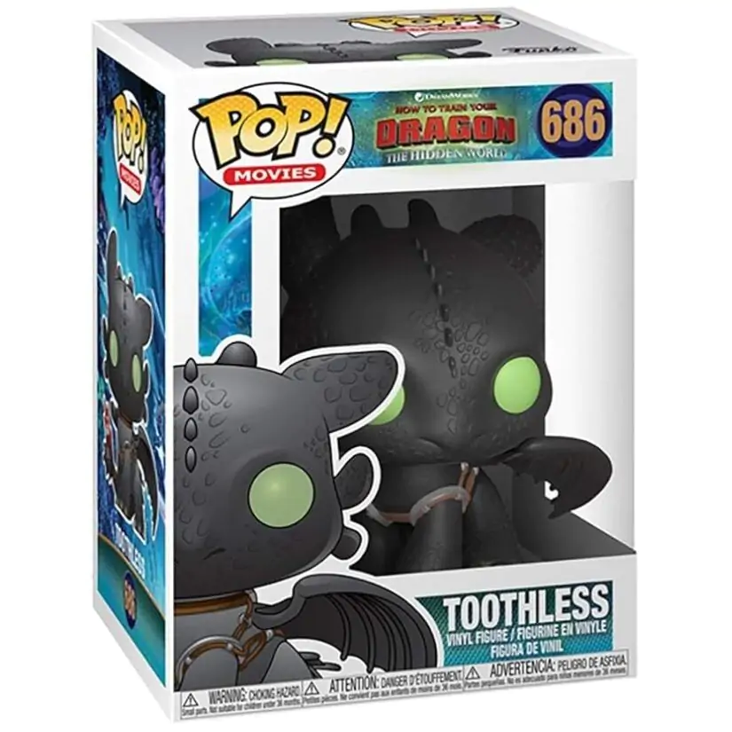 How to Train Your Dragon 3 POP! Vinyl Figure Toothless 9 cm termékfotó