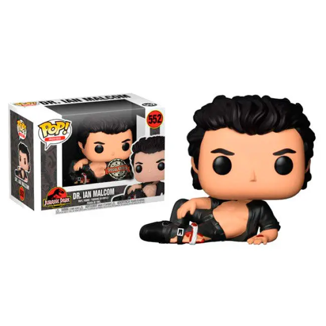 Funko POP figura Jurassic Park Dr. Ian Malcolm sebesült Exkluzív termékfotó
