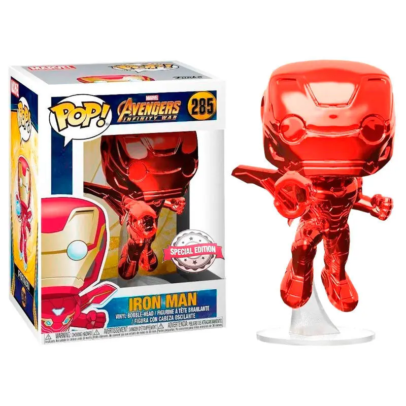 Funko POP figura Marvel Avengers Infinity War Iron Man Piros Exkluzív termékfotó