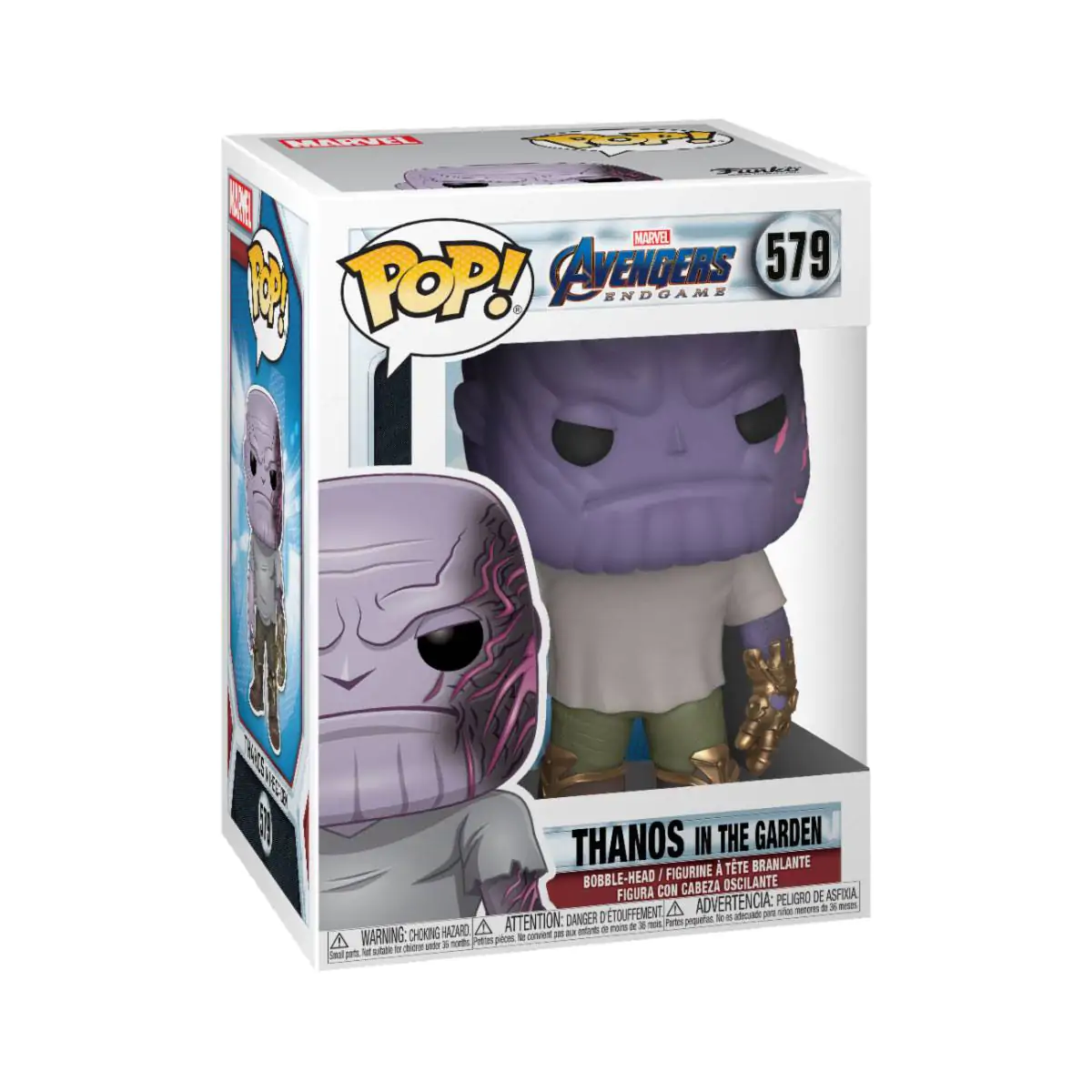 Avengers: Endgame Funko POP! Movies Vinyl Figura Casual Thanos w/Gauntlet 9 cm termékfotó