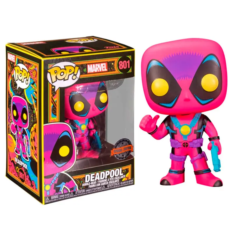 Funko POP figura Marvel Deadpool Blacklight | Fanbase