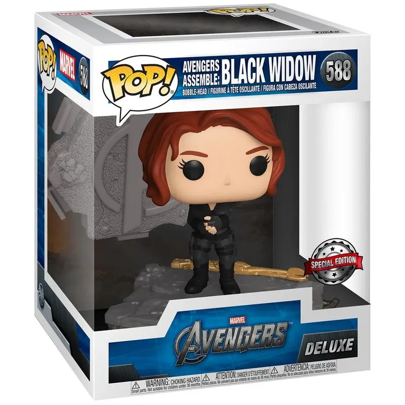 Funko POP figura Marvel Deluxe Bosszúállók Black Widow Assemble Exkluzív termékfotó