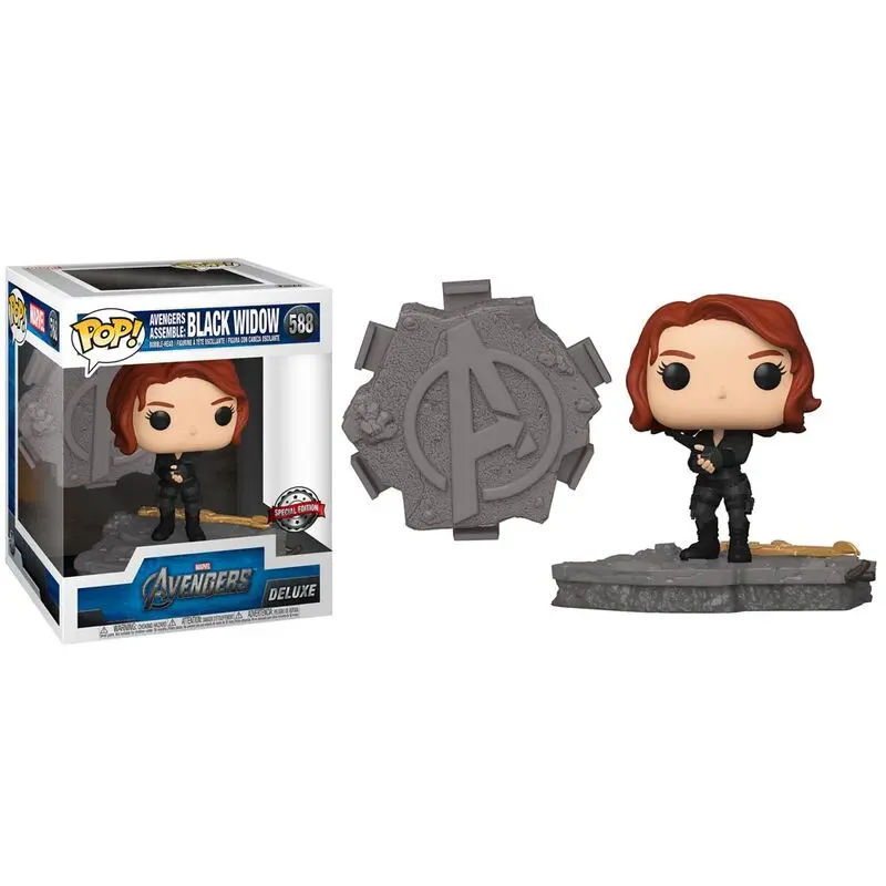 Funko POP figura Marvel Deluxe Bosszúállók Black Widow Assemble Exkluzív termékfotó