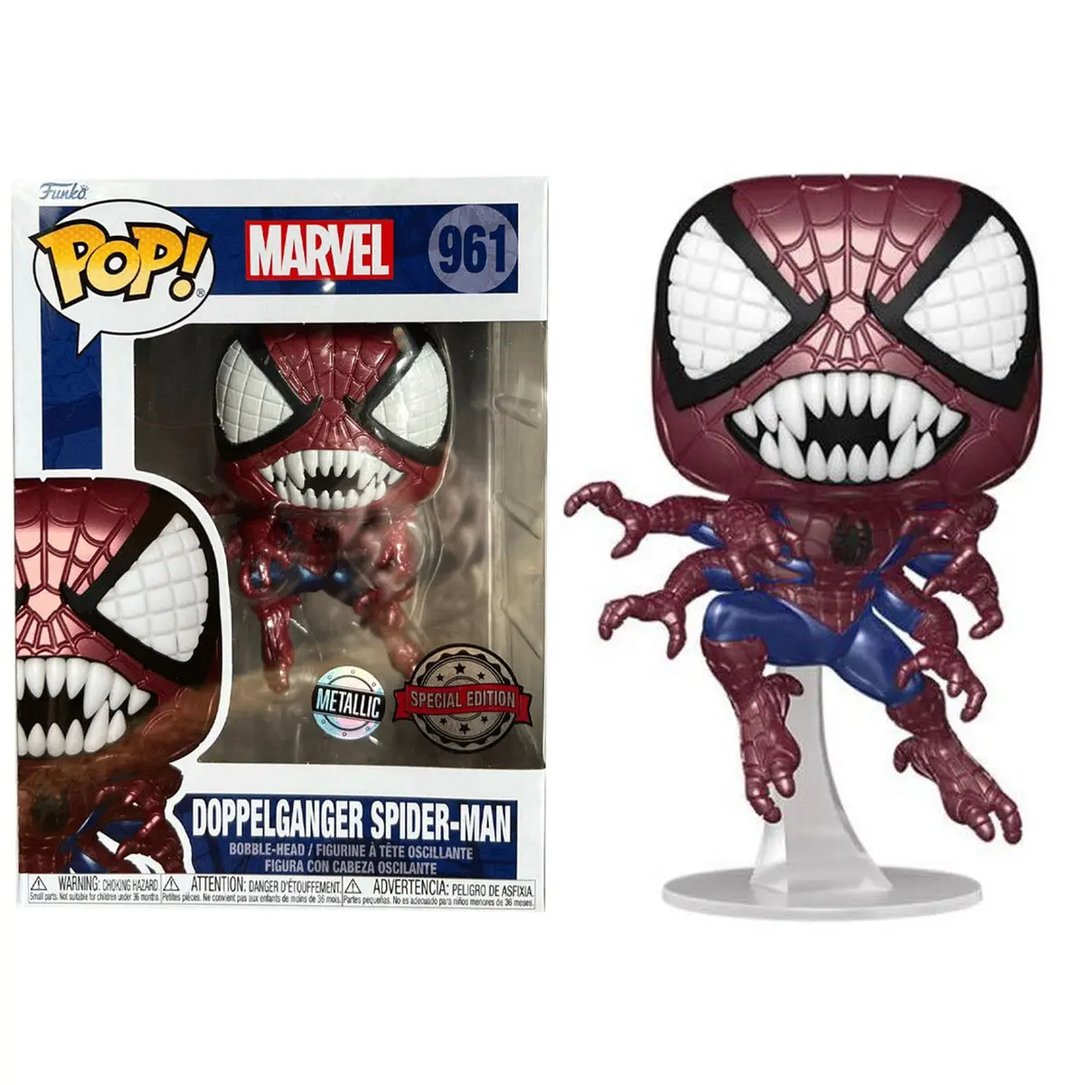 Funko POP figura Marvel Doppelganger Pókember Exkluzív termékfotó