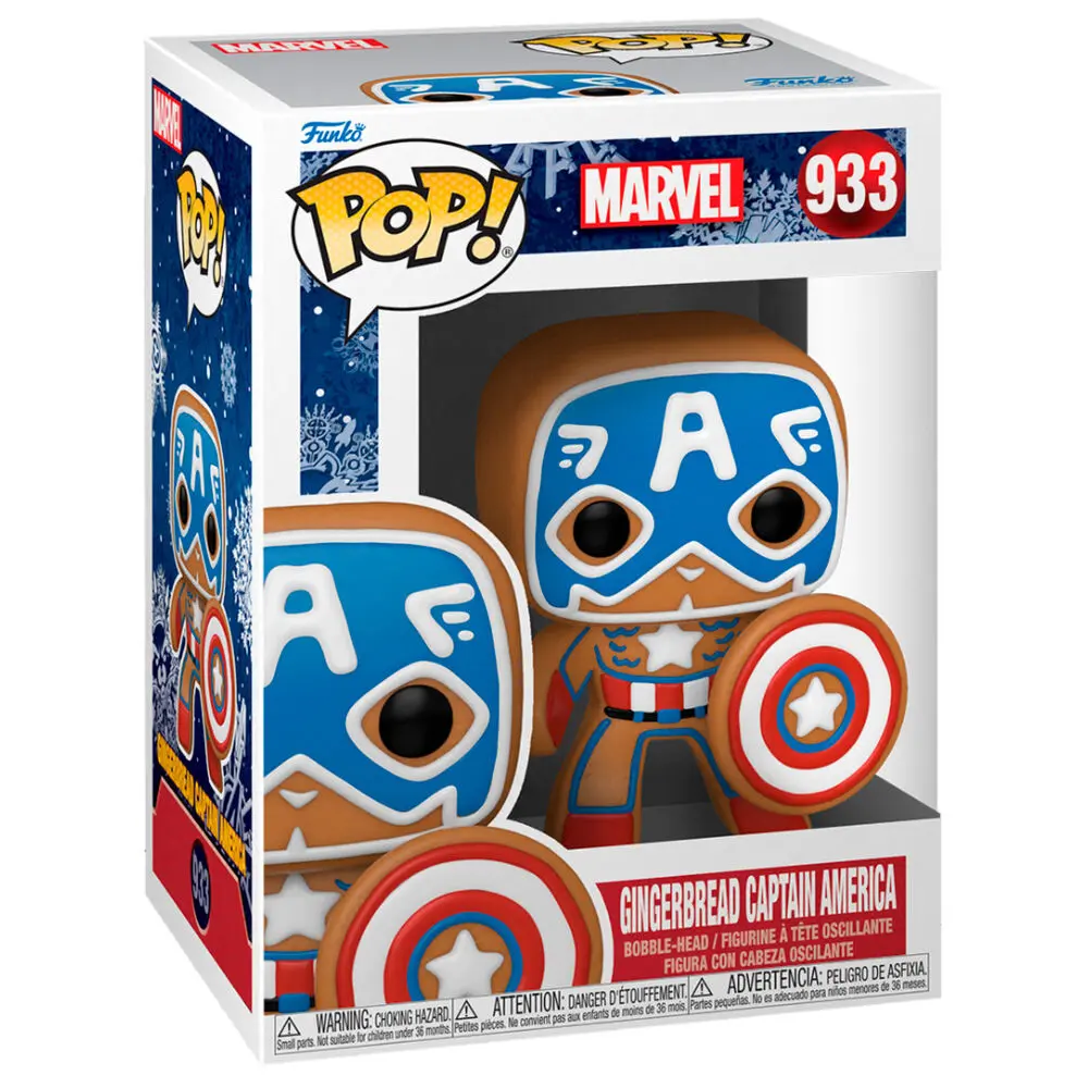 Funko POP figura Marvel Holiday Amerika Kapitány termékfotó