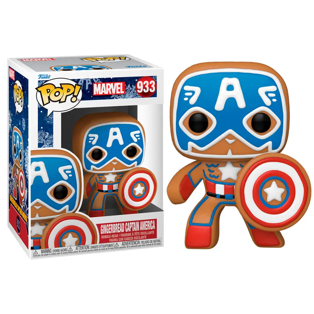 Funko POP figura Marvel Holiday Amerika Kapitány termékfotó