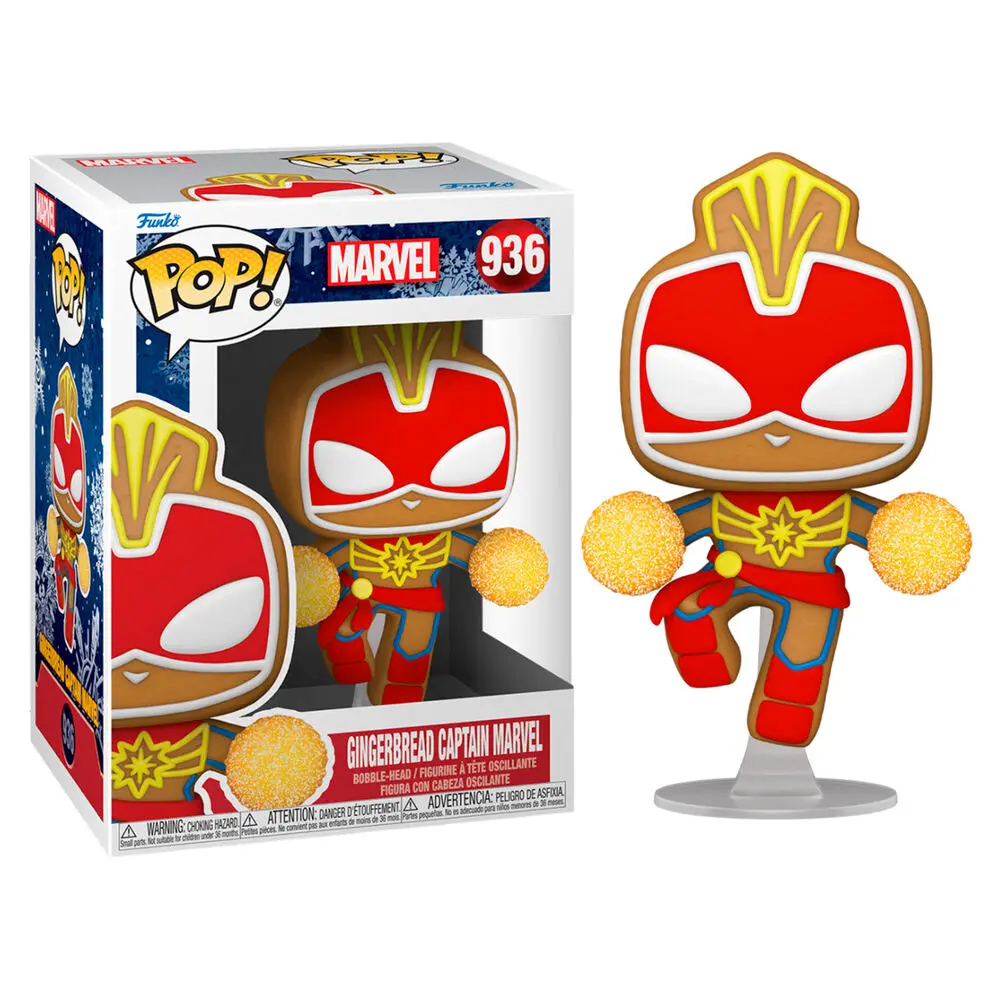Funko POP figura Marvel Holiday Captain Marvel termékfotó
