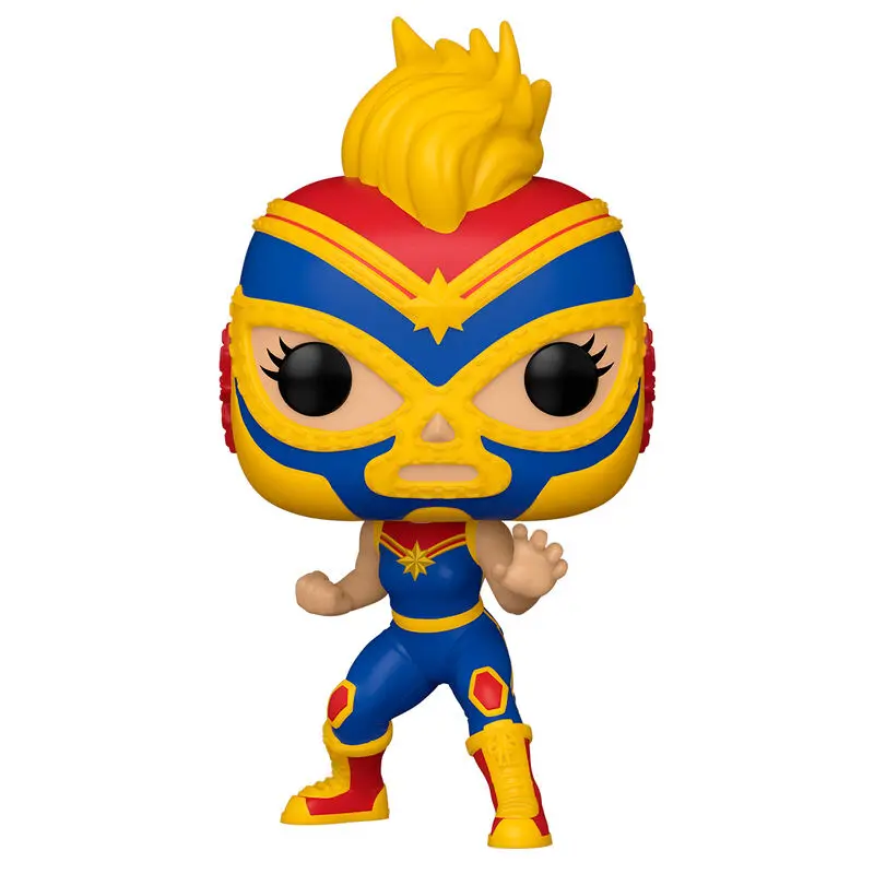 Funko POP figura Marvel Luchadores Captain Marvel La Estrella Cosmica termékfotó