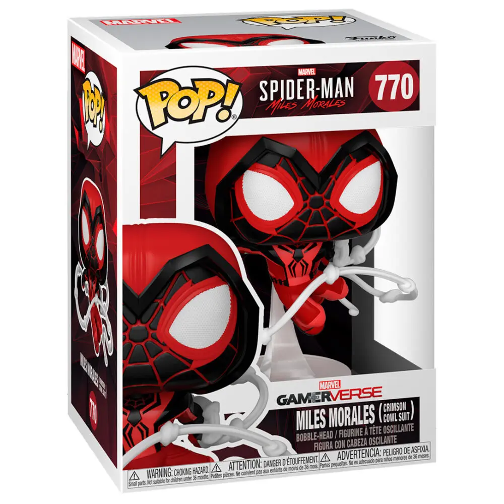 Funko POP figura Marvel Spiderman Miles Morales Crimson Cowl Suit termékfotó