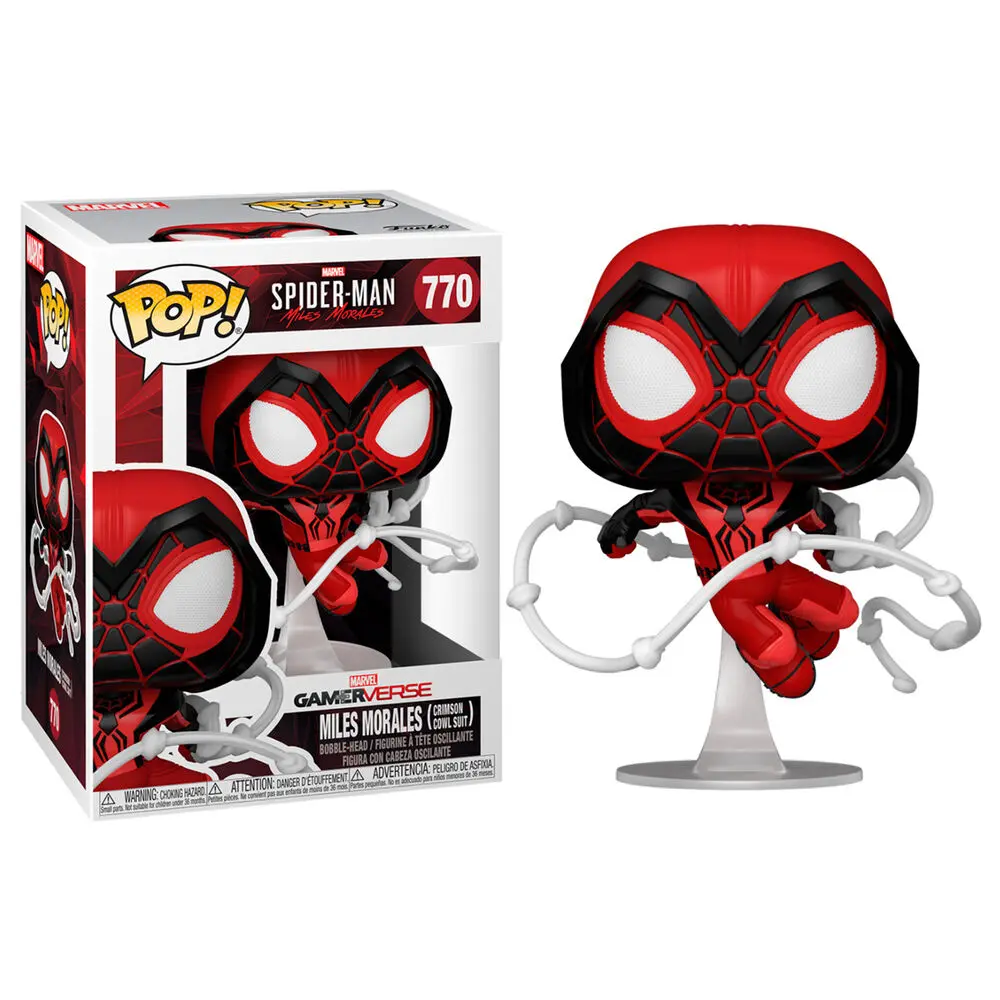 Funko POP figura Marvel Spiderman Miles Morales Crimson Cowl Suit termékfotó