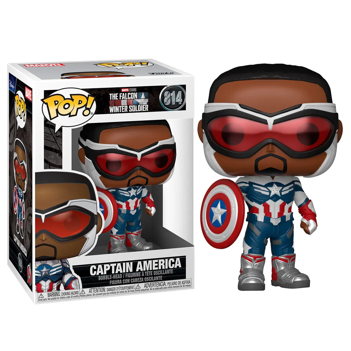 Funko POP figura Marvel The Falcon & Winter Soldier Amerika Kapitány termékfotó