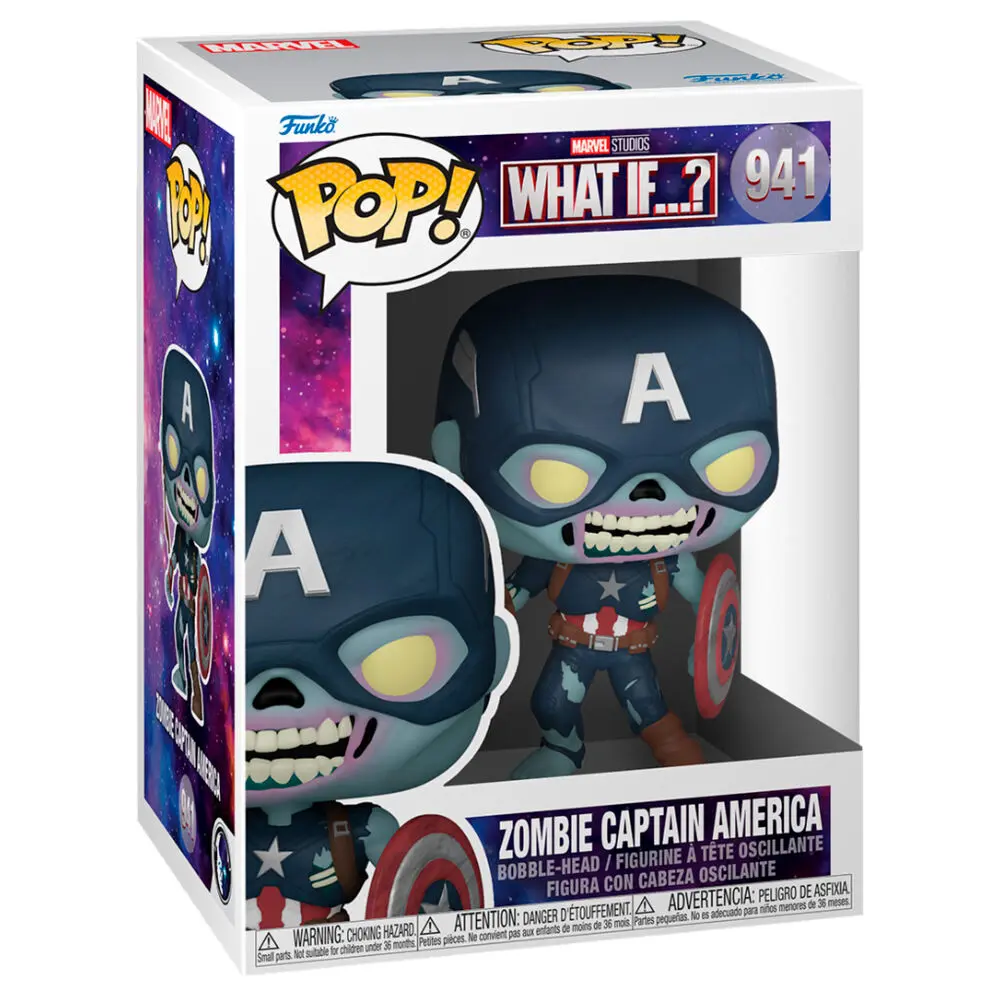 Funko POP figura Marvel What If Zombie Amerika Kapitány termékfotó