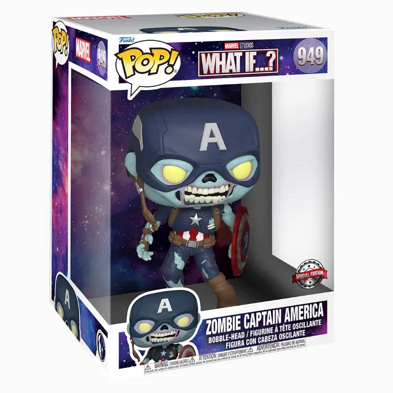 POP figure Marvel What If Zombie Captain America Exclusive 25cm termékfotó