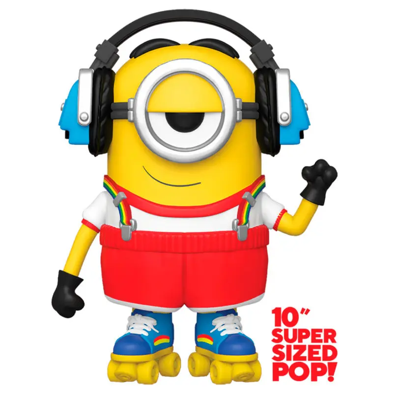 Minions II Super Sized POP! Movies Vinyl figura Roller Skating Stuart 25cm termékfotó