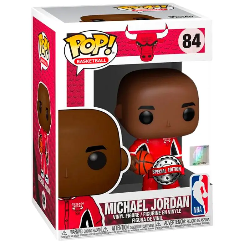 Funko POP figura NBA Chicago Bulls Michael Jordan Red Warm Ups Exkluzív termékfotó