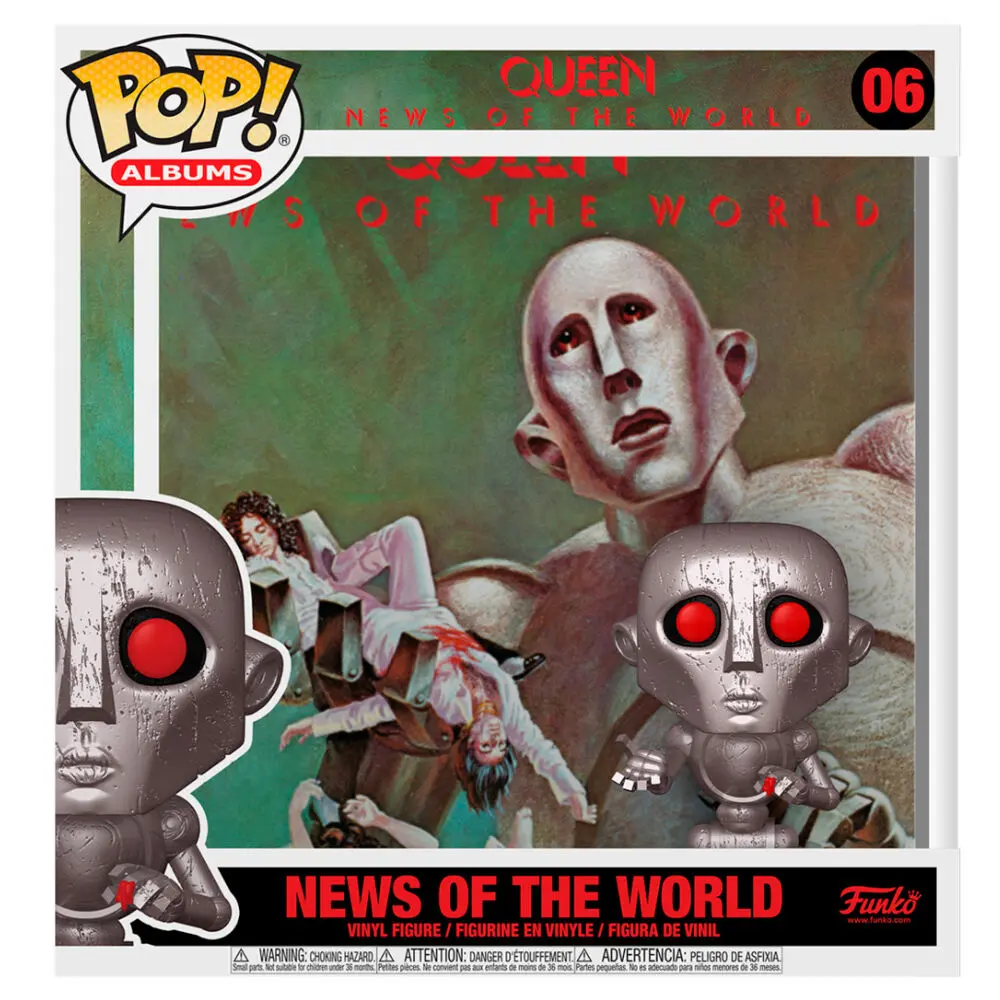 Funko POP figura Queen News of the World with Album Case termékfotó