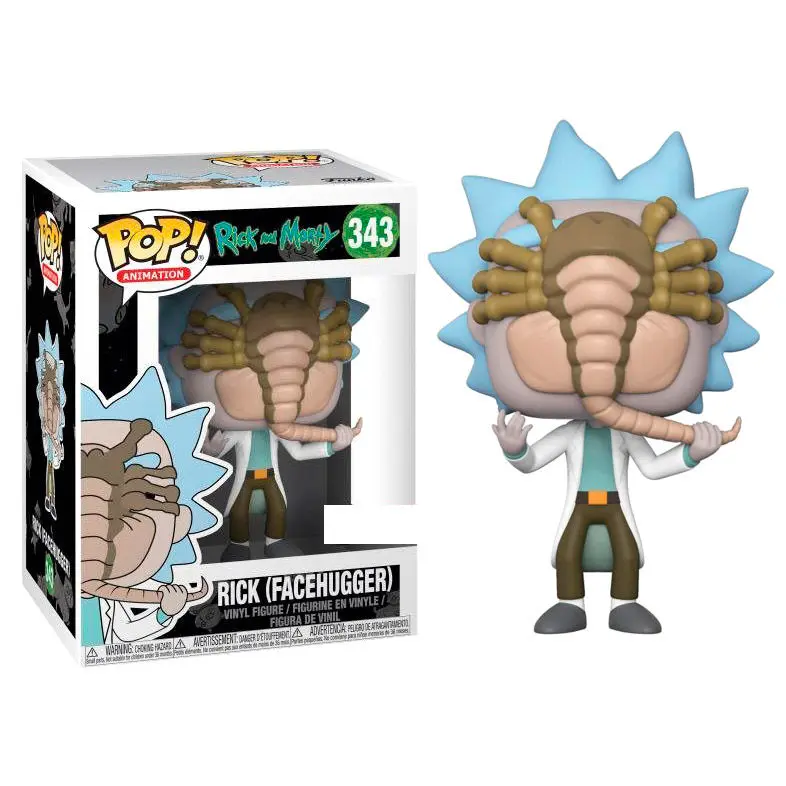 Funko POP figura Rick &amp; Morty Alien Facehugger Rick Exkluzív termékfotó
