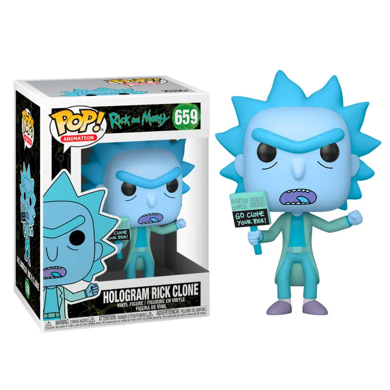 Funko POP figura Rick &amp; Morty Hologram Rick klón termékfotó