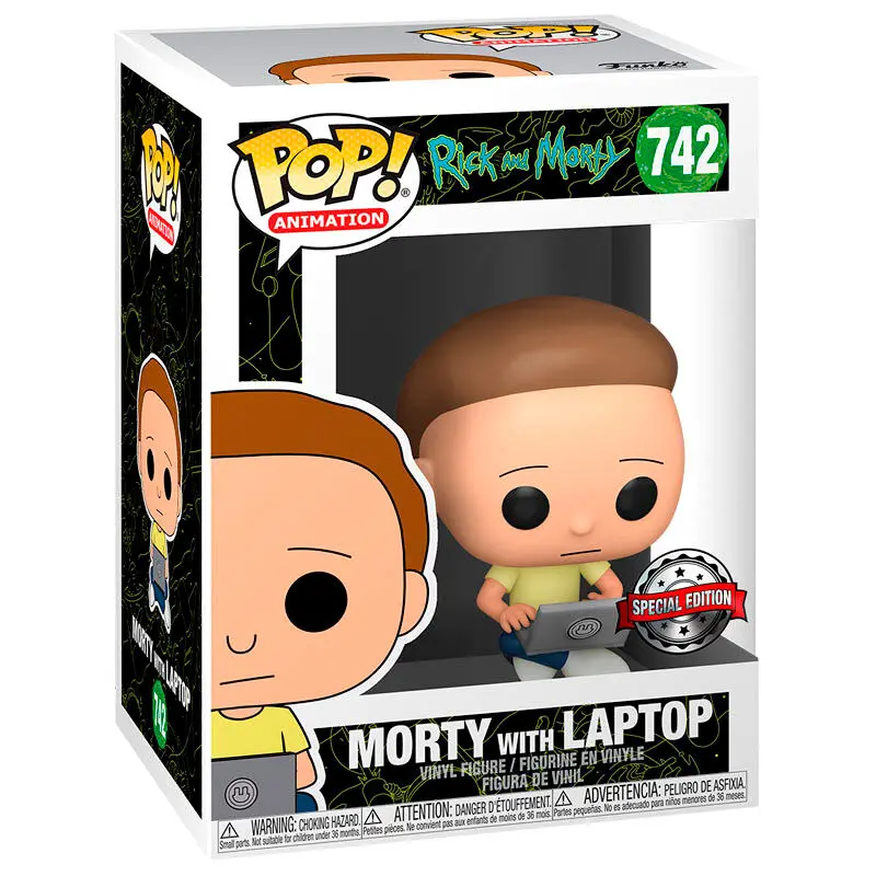 Funko POP figura Rick and Morty - Morty Laptoppal Exkluzív termékfotó