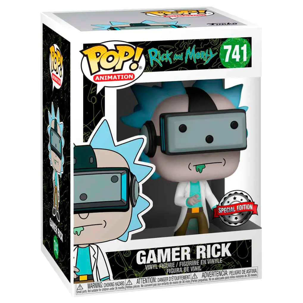 Funko POP figura Rick és Morty Gamer Rick Exkluzív termékfotó
