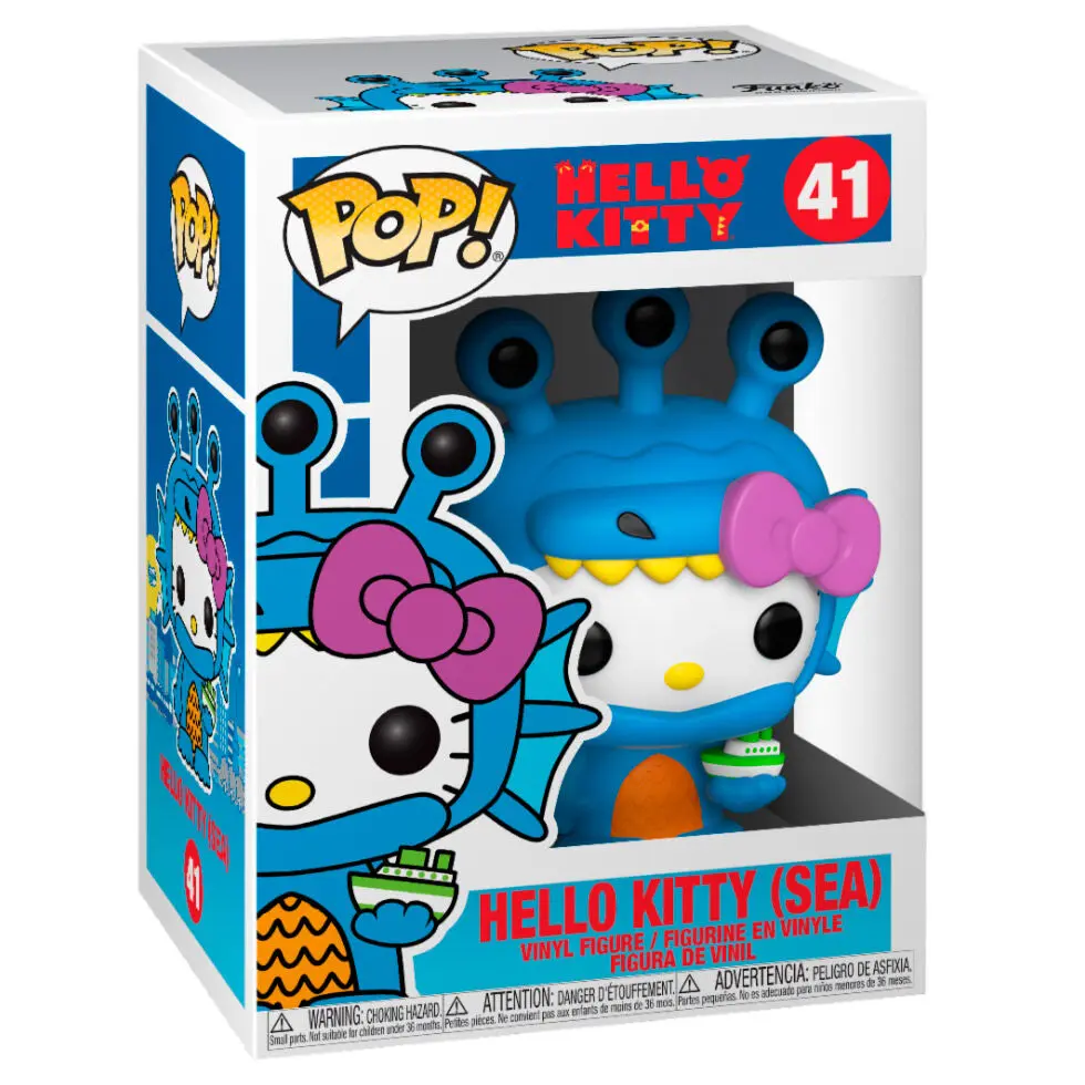 Hello Kitty Kaiju POP! Sanrio Vinyl Figure Hello Kitty Sea Kaiju 9 cm termékfotó