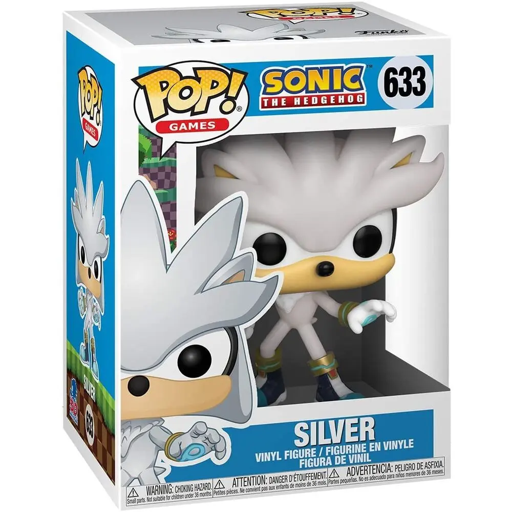 Funko POP figura Sonic 30. évfordulós Silver the Hedgehog termékfotó