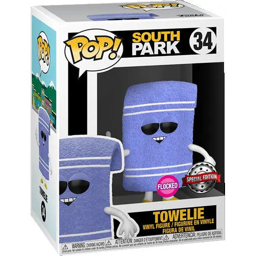 Funko POP figura South Park Törcsi Towelie Flocked Exkluzív termékfotó