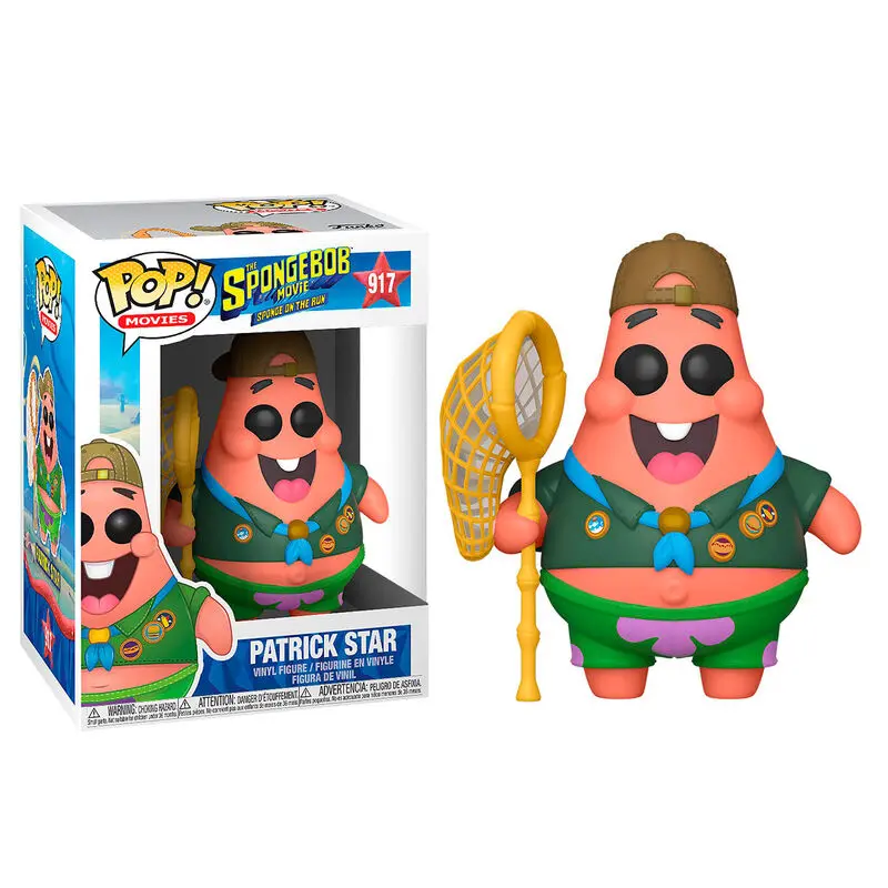 Funko POP figura Sponge Bob Patrick kemping ruhában termékfotó