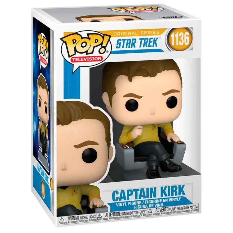 Funko POP figura Star Trek Captain Kirk in Chair termékfotó