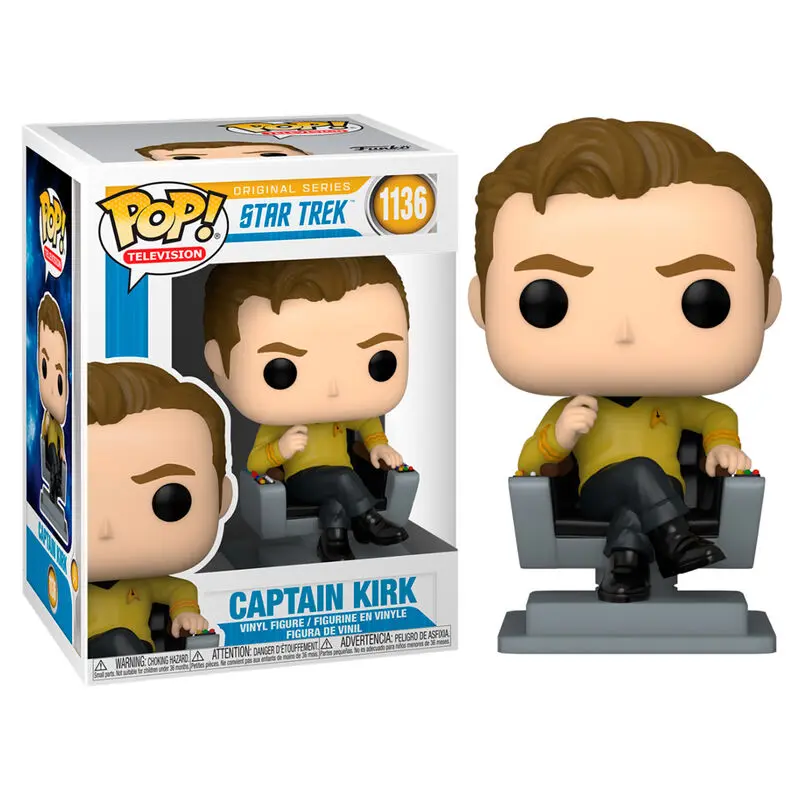 Funko POP figura Star Trek Captain Kirk in Chair termékfotó
