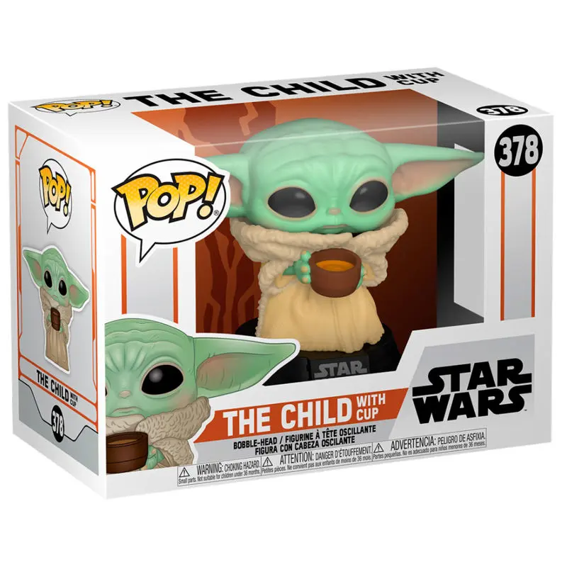 The Mandalorian POP! Star Wars Vinyl Figur The Child w/ Cup 9 cm termékfotó